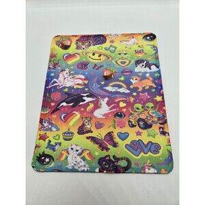 Colorful 90s Style Mouse Pad Kittens Unicorns, Aliens, Hearts